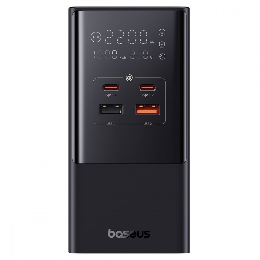 Мережевий фільтр Baseus Power Combo Tower Digital (2*AC+2*USB+2*Type-C 100W 1.5m) — Придбати в Україні - фото 3