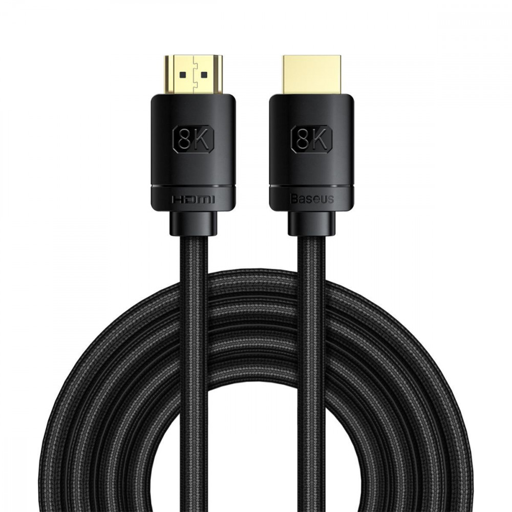 Кабель Baseus High Definition HDMI 8K to HDMI 8K (3m) black на малюнкі №1