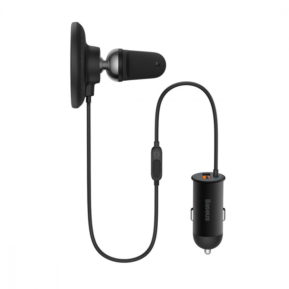 АЗП Baseus CW01 Magnetic Wireless Car Mount 40W (Бездротова зарядка 15W + USB 25W) — Придбати в Україні - фото 2