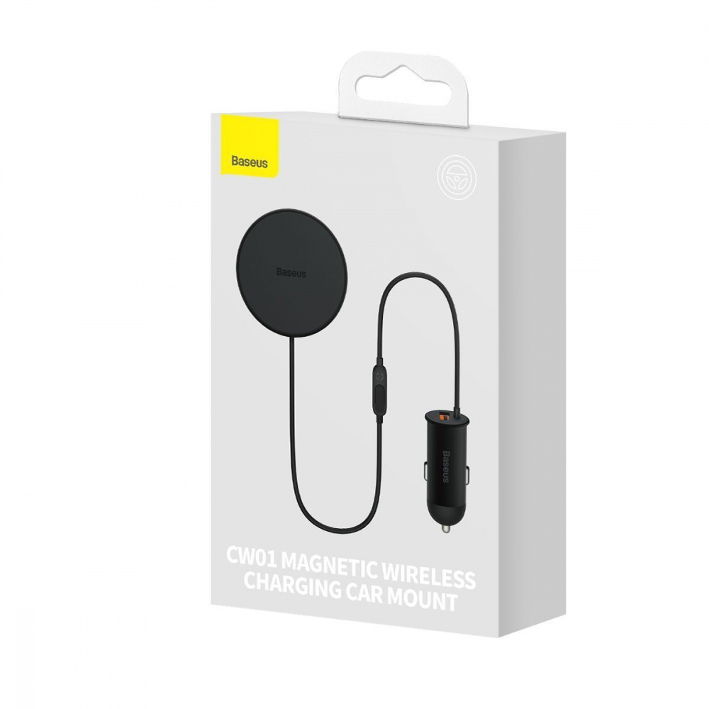 АЗП Baseus CW01 Magnetic Wireless Car Mount 40W (Бездротова зарядка 15W + USB 25W) — Придбати в Україні