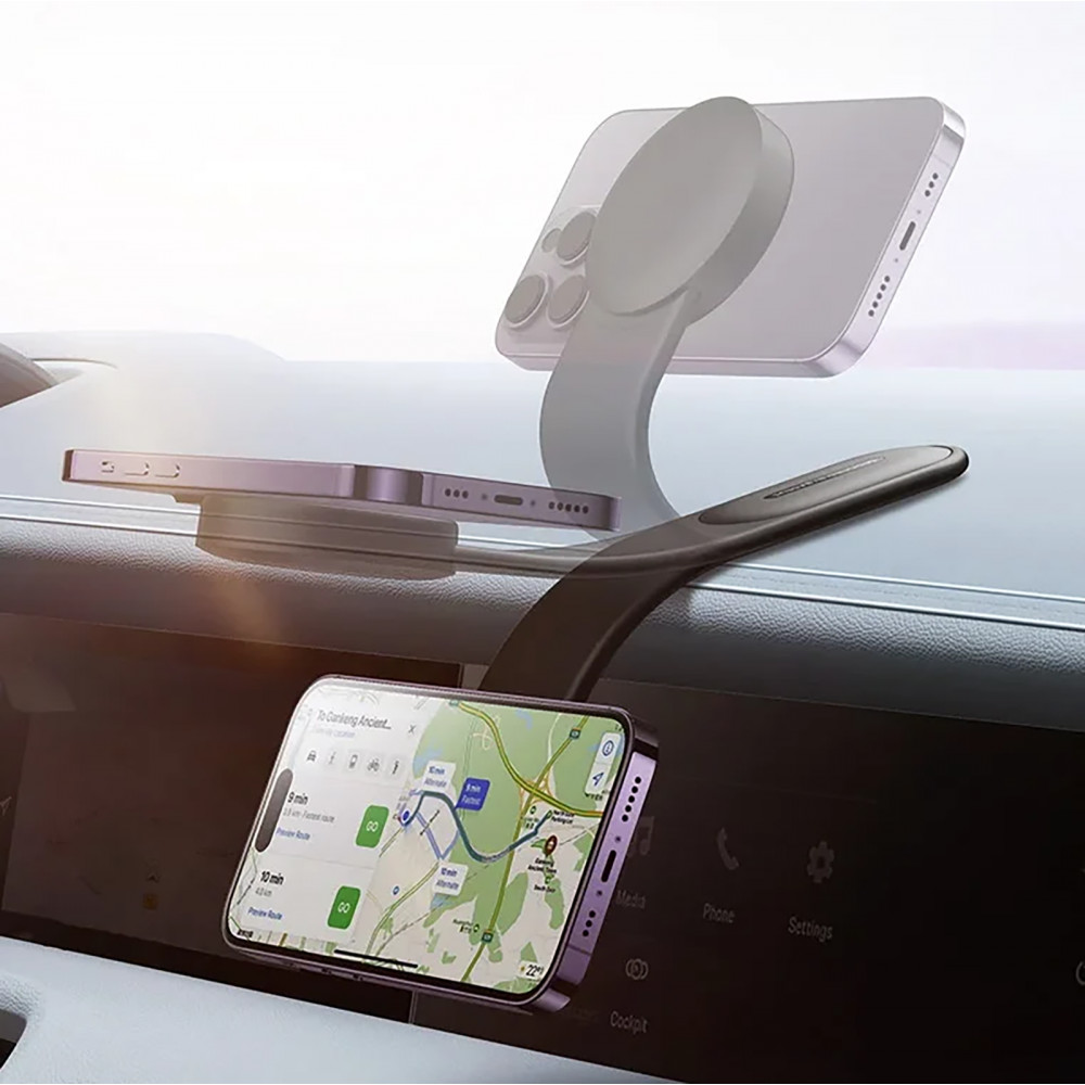 Автомобільний тримач Baseus C02 Magnetic Car Mount black на малюнкі №8