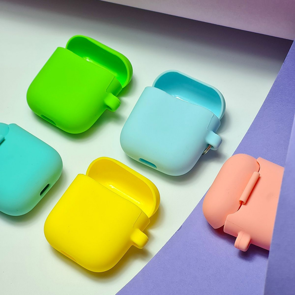 Silicone Case Slim with Carbine for AirPods 2 - фото 5