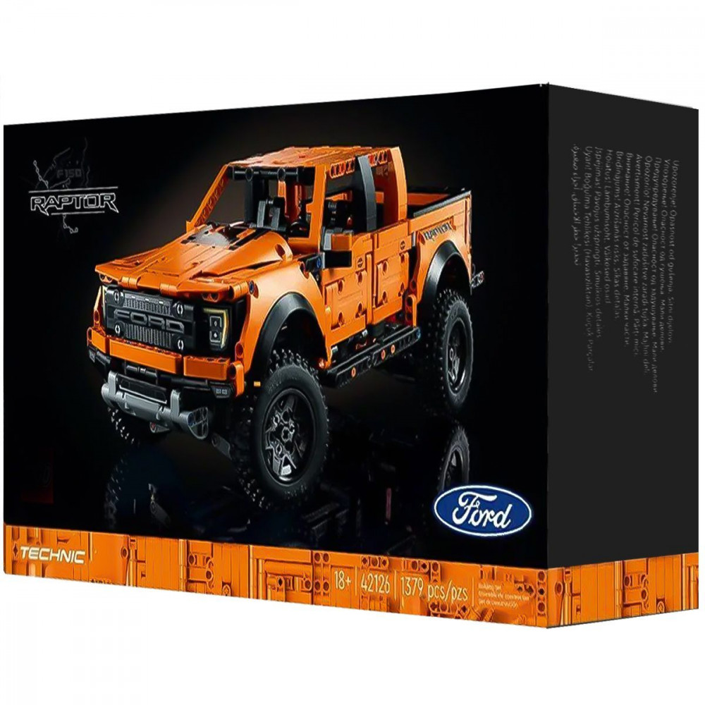 Машинка-конструктор F-150 Raptor orange (68028) Оранжевый на картинке №2