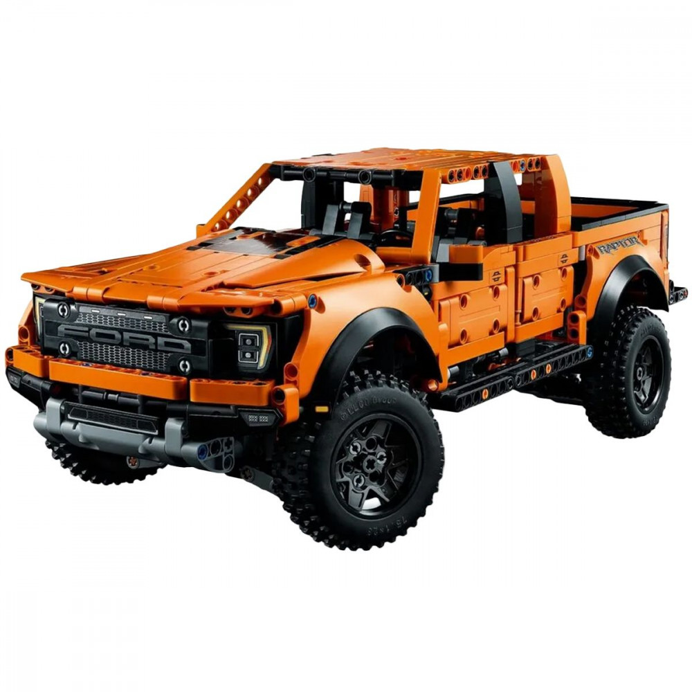 Машинка-конструктор F-150 Raptor orange (68028) Оранжевый на картинке №3
