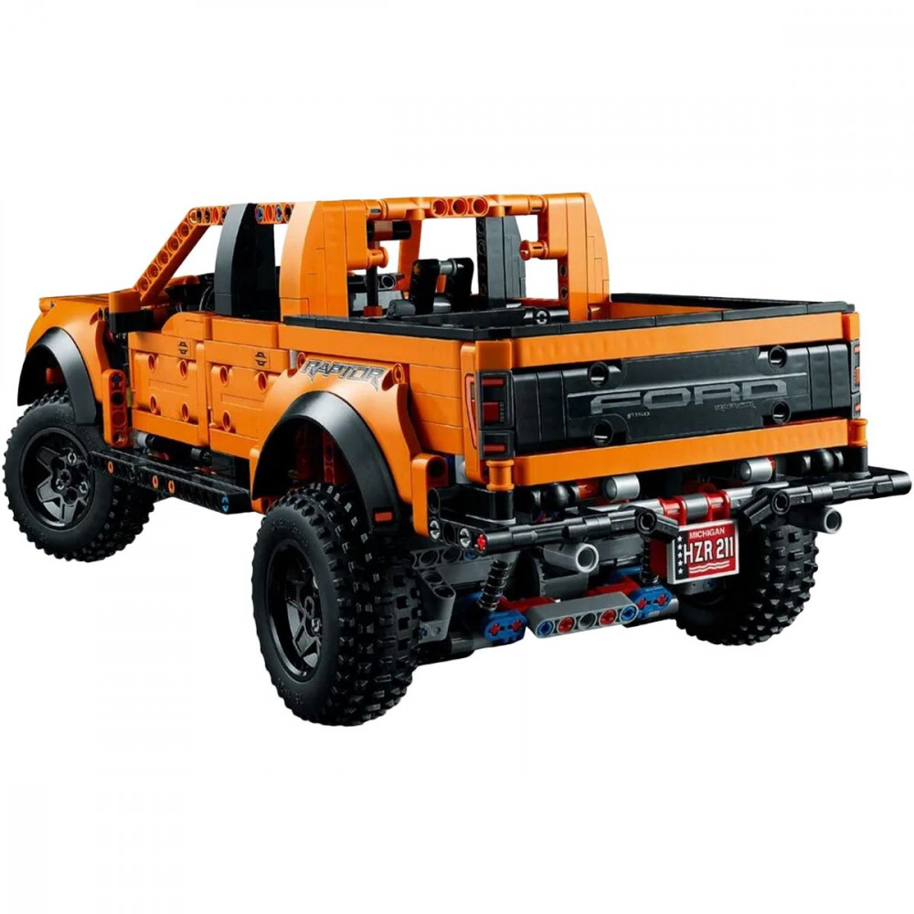 Машинка-конструктор F-150 Raptor orange (68028) Оранжевый на картинке №4