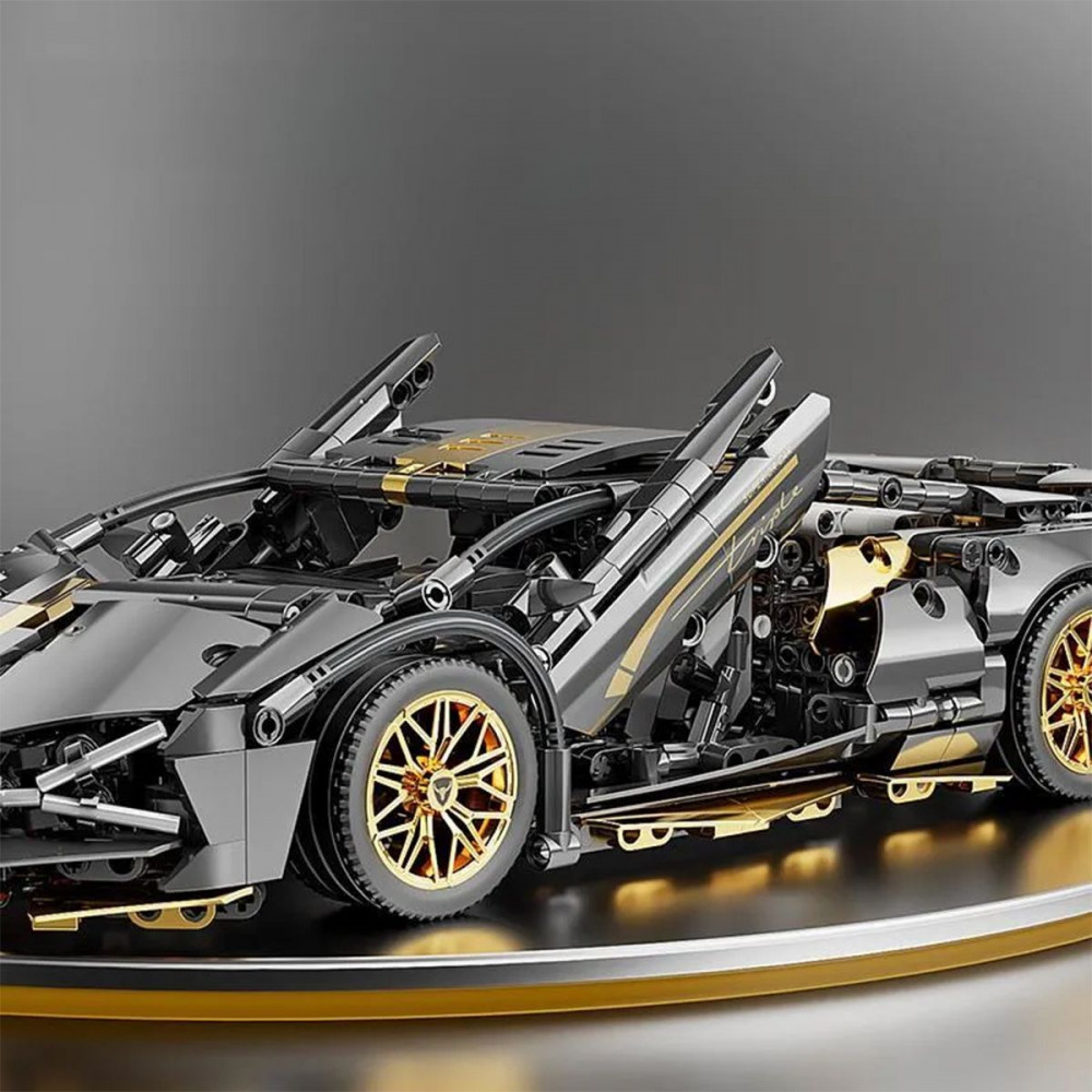 Машинка-конструктор Lamborghini Si?n FKP 37 black (68034) Черный на картинке №4