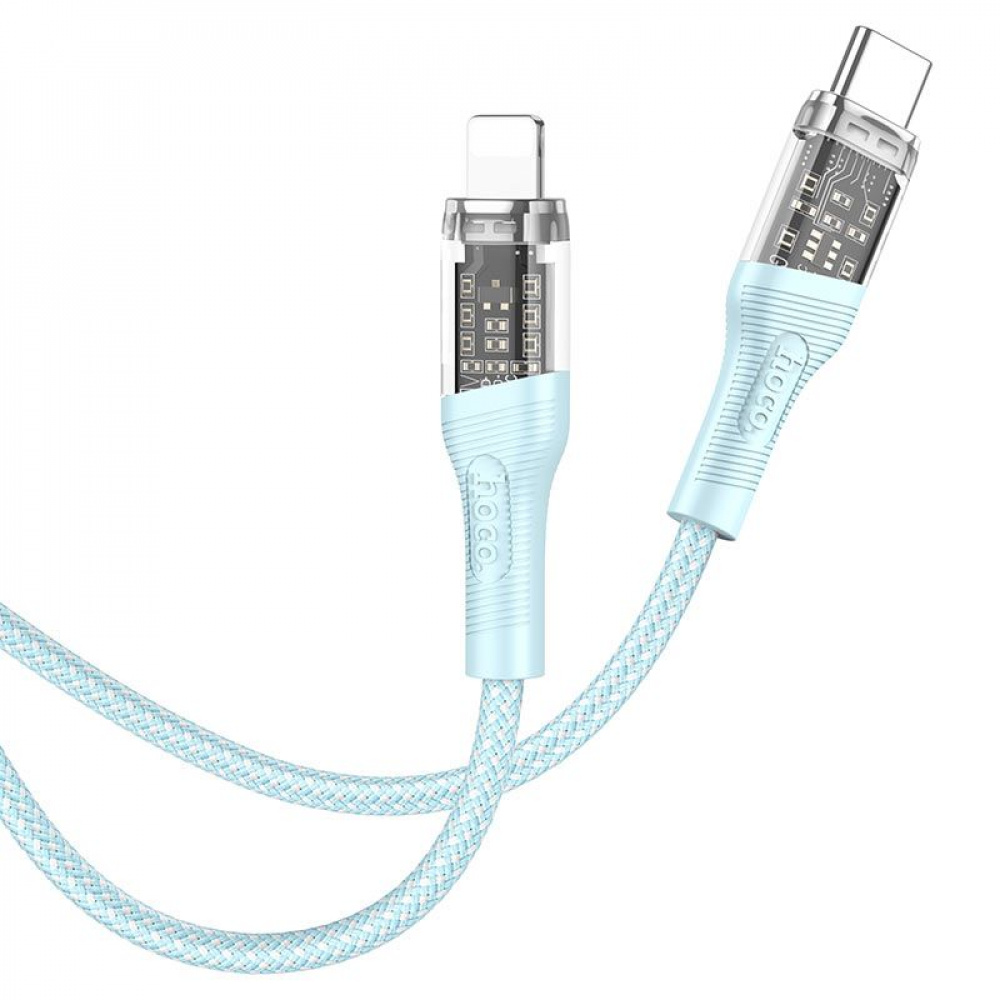 Кабель Hoco U111 Transparent Discovery Type-C to Lightning (1.2m) — Придбати в Україні - фото 4