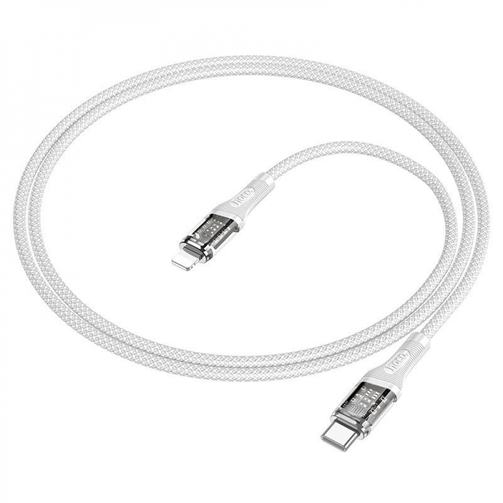 Кабель Hoco U111 Transparent Discovery Type-C to Lightning (1.2m) — Придбати в Україні - фото 5
