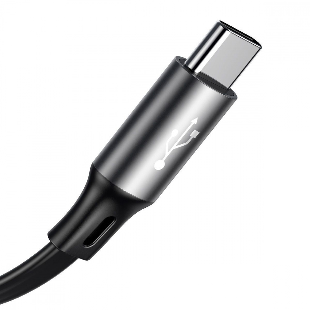 Кабель Baseus Fabric 3-in-1 Flexible (Micro USB+Lightning+Type-C) 3.5A (1.2m) — Придбати в Україні - фото 3