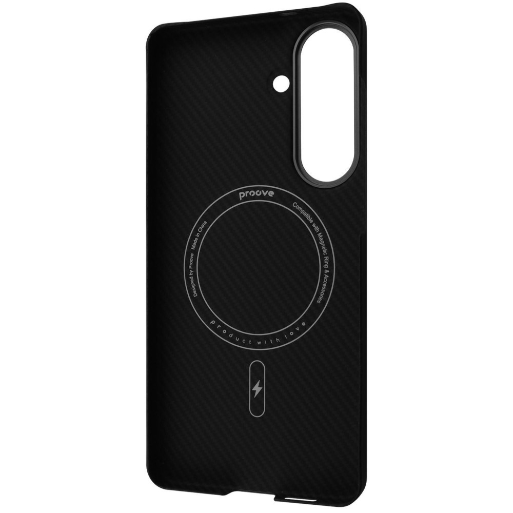 Чохол Proove Carbon Slim with Magnetic Ring Samsung Galaxy S26 Plus black (PCCSSGSP2602) Чорний на малюнкі №3