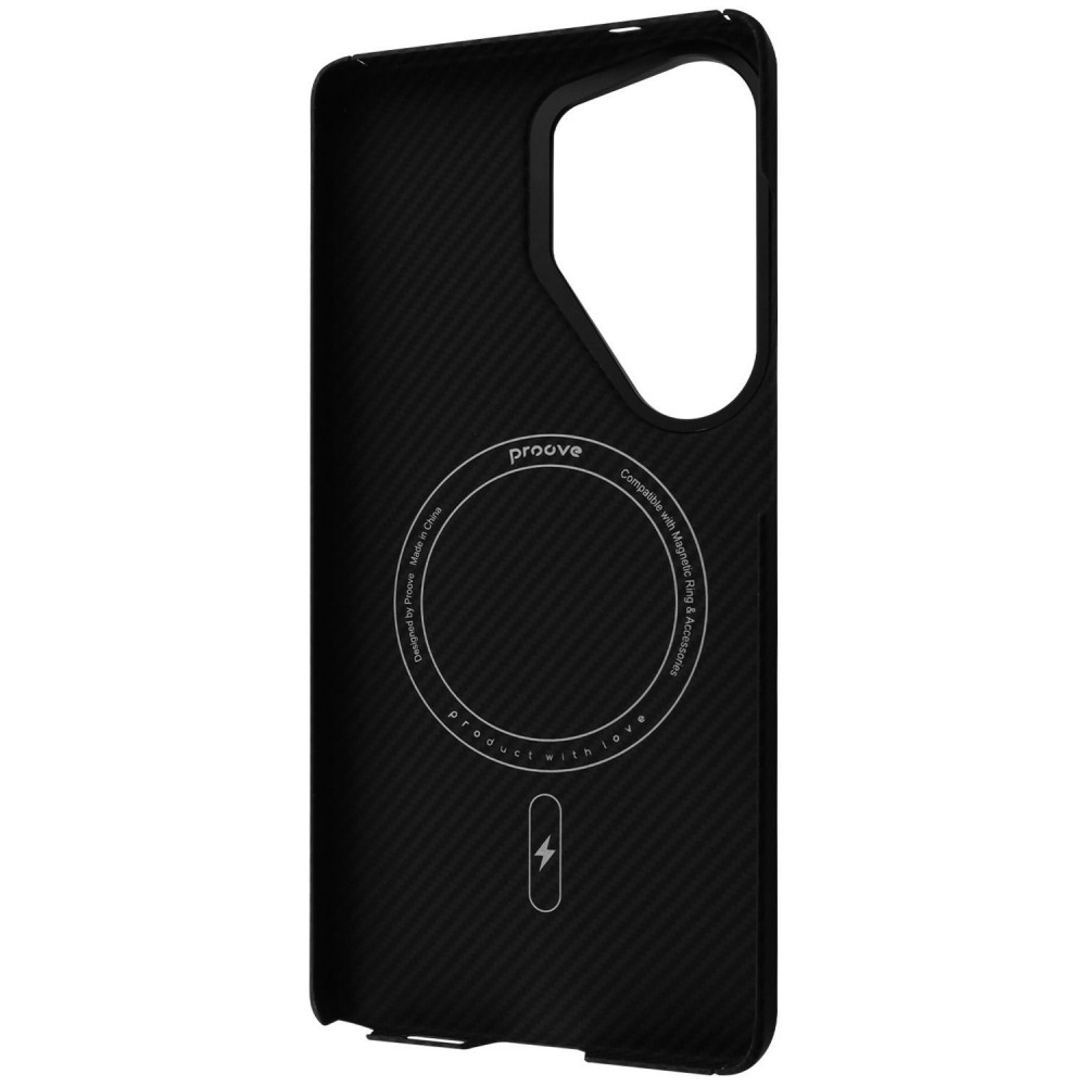 Чохол Proove Carbon Slim with Magnetic Ring Samsung Galaxy S26 Ultra black (PCCSSGSU2602) Чорний на малюнкі №3