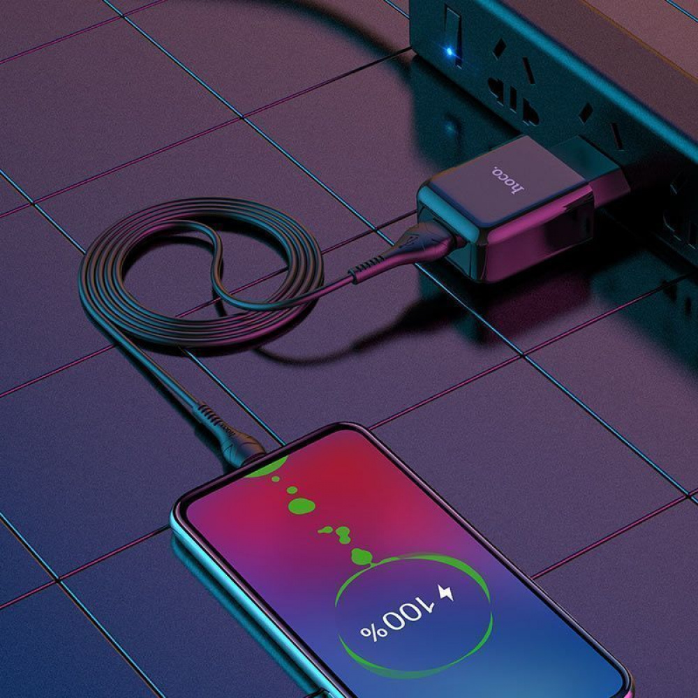 МЗП Hoco N2 Vigour (1 USB) + Кабель MicroUSB - фото 5