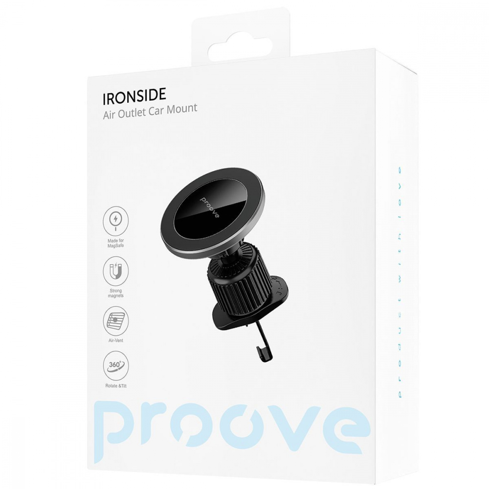 Автодержатель Proove Ironside Air Outlet Car Mount Magnetic Ring