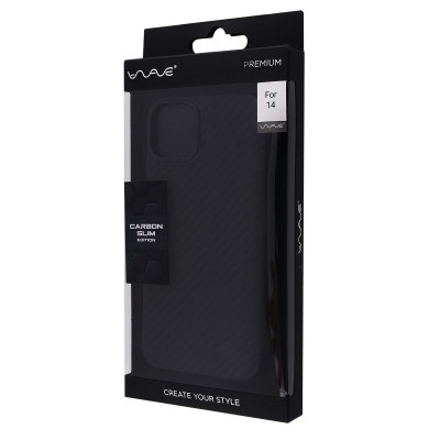 Чехол WAVE Premium Carbon Slim with Magnetic Ring iPhone 14