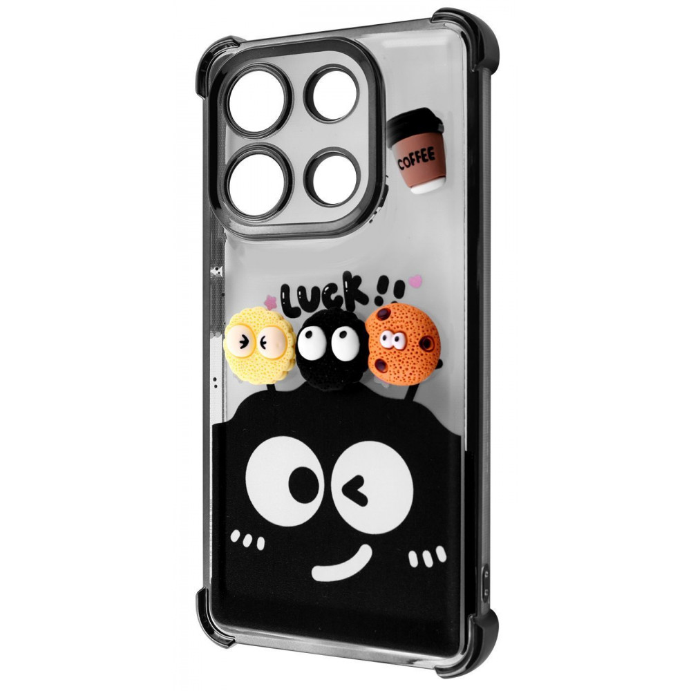 Чехол WAVE Winkie Xiaomi Redmi Note 13 4G black/splash на картинке №1