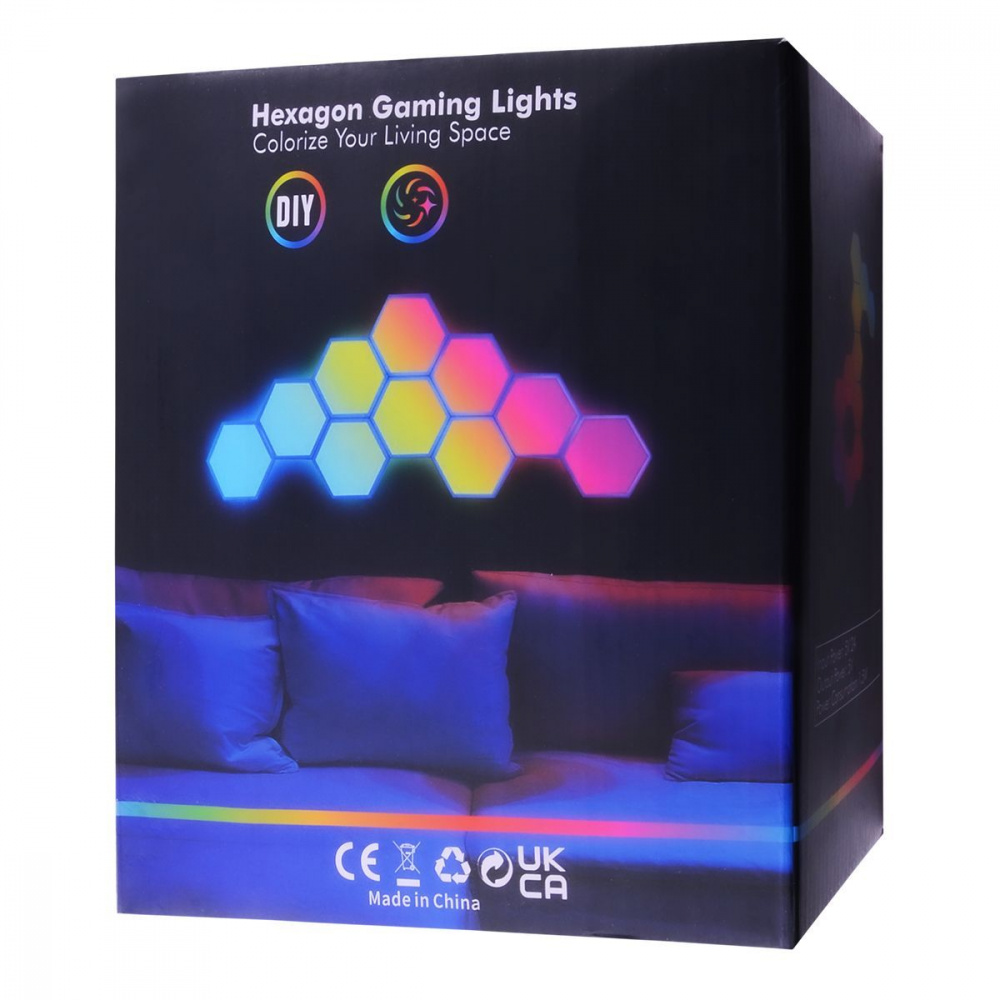 RGB Набор Smart настенных светильников 12pcs (Bluetooth APP, Remote Control, Music Rhythm)