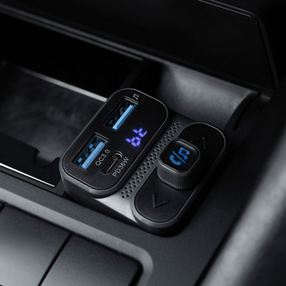 Автомобильное ЗУ Proove FM Launcher Luxor SE 36W (PD+QC3.0) Type-C+USB - фото 11