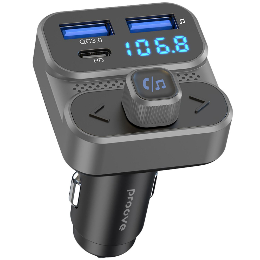 Автомобильное ЗУ Proove FM Launcher Luxor SE 36W (PD+QC3.0) Type-C+USB
