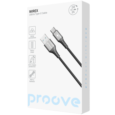 Кабель Proove WireX USB to Type-C 3A (1m) — Придбати в Україні