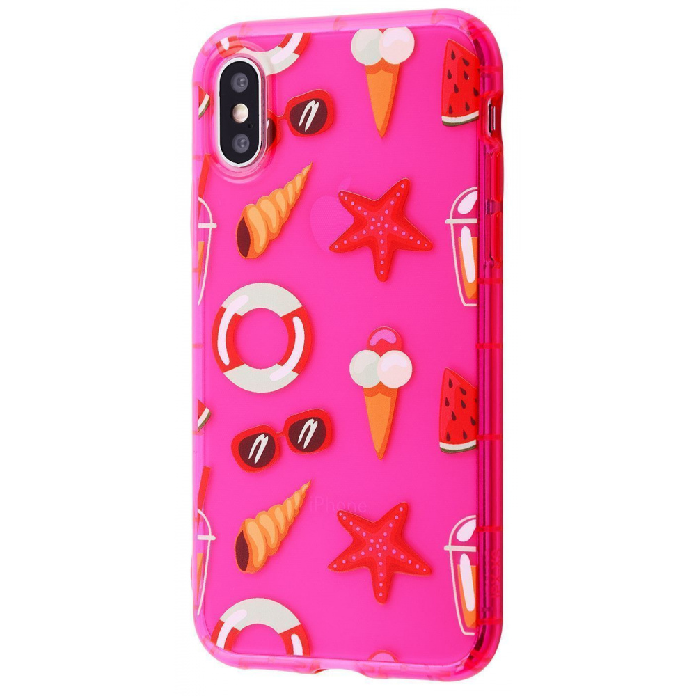 Fruit Cocktail Case (TPU) iPhone X/Xs - фото 7