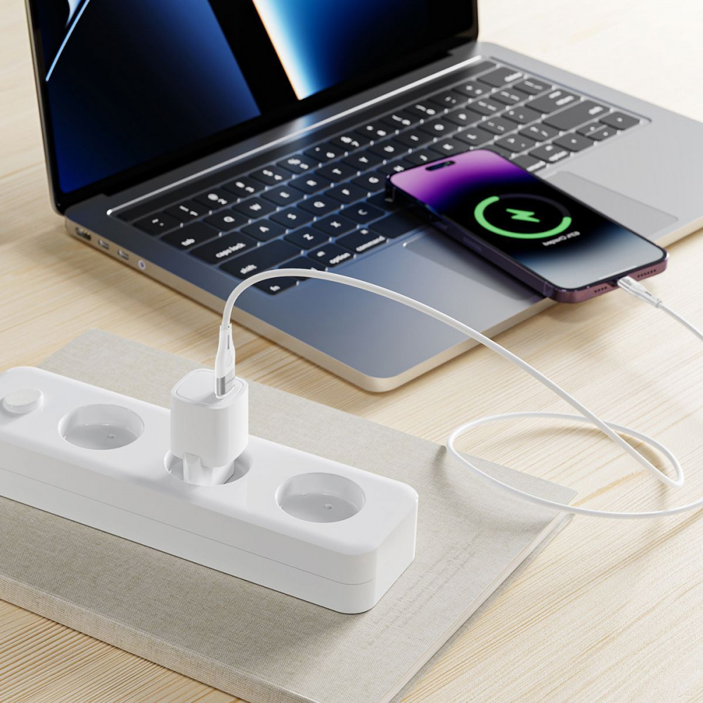МЗП Proove Silicone Power 20W (Type-C) + Кабель Type-C to Lightning — Придбати в Україні - фото 4
