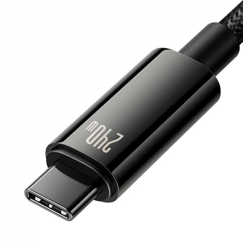 Кабель Baseus Tungsten Gold Fast Charging Type-C to Type-C 240W (1m) - фото 6