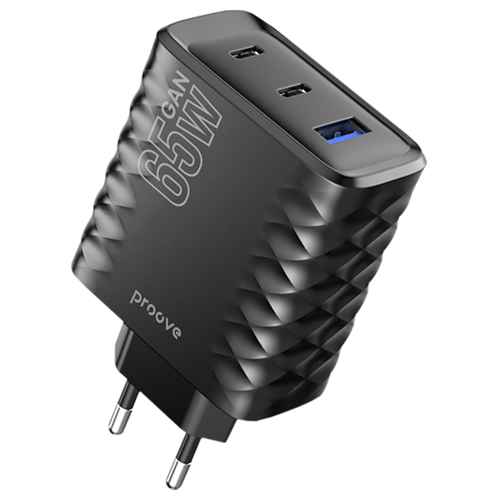 МЗП Proove Speed Surge Gan 65W (USB + 2 Type-C) — Придбати в Україні - фото 7