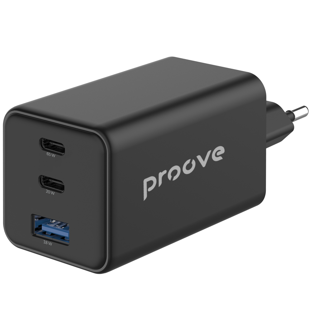 СЗУ Proove Pocket GaN 65W (2Type-C + USB) - фото 8