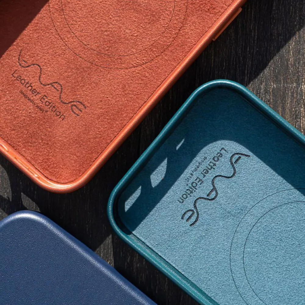 Чехол WAVE Premium Leather Edition Case with Magnetic Ring iPhone 14 - фото 7