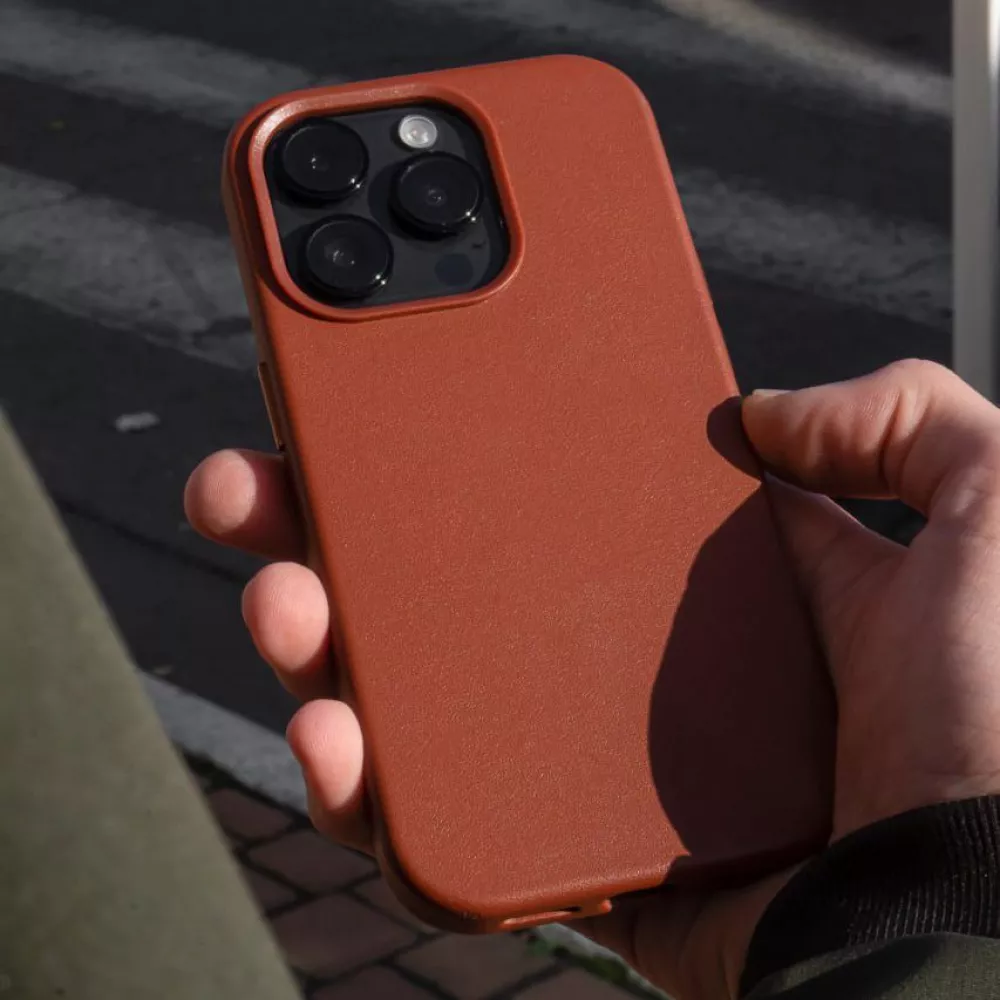 Чехол WAVE Premium Leather Edition Case with Magnetic Ring iPhone 14 - фото 3