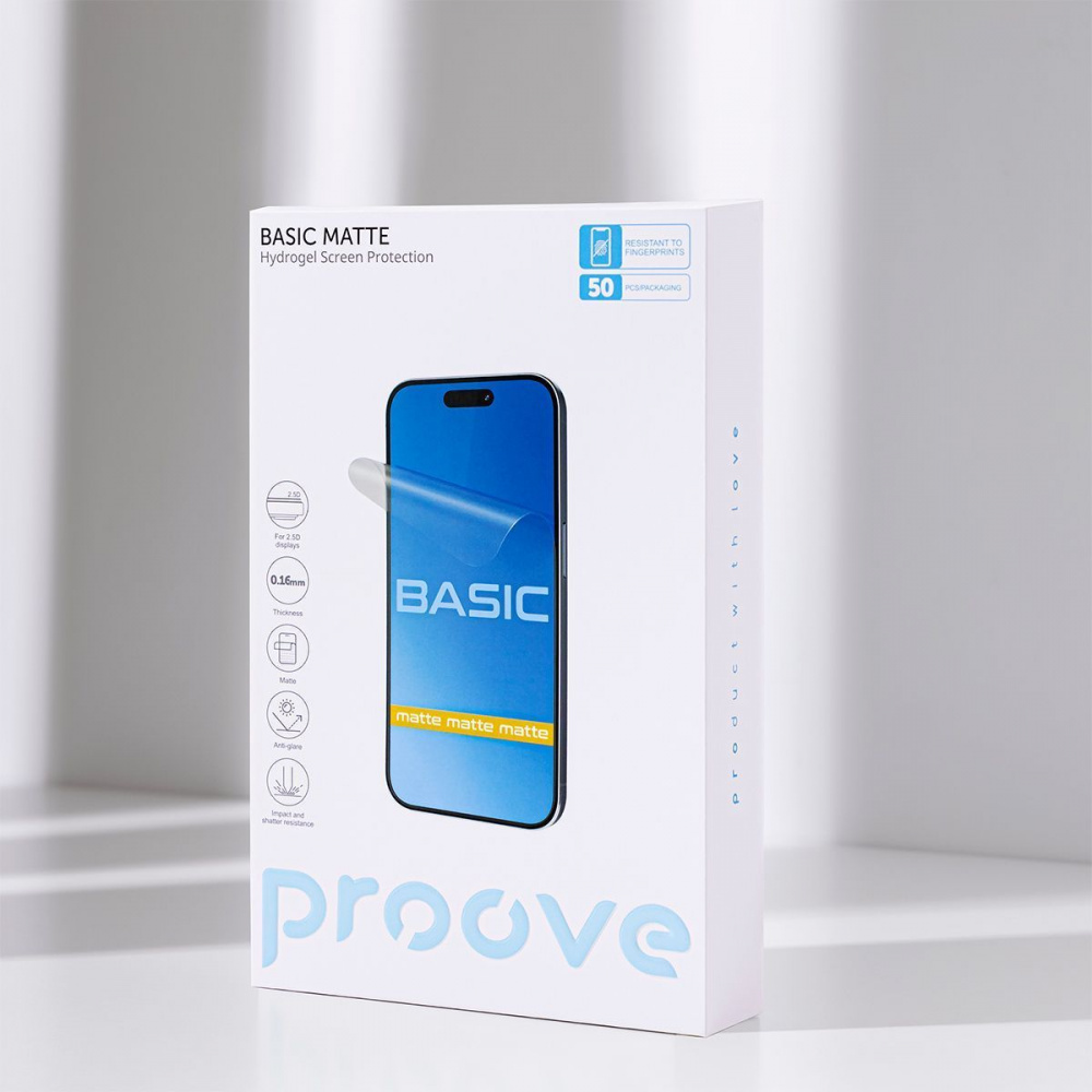 Захисна гідрогелева плівка Proove Hydrogel Screen Protection BASIC Matte — Придбати в Україні - фото 3