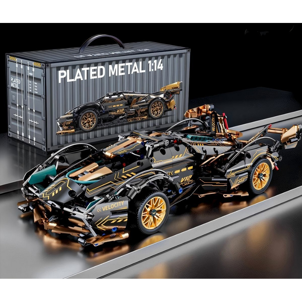 Машинка-конструктор Lamborghini Si?n FKP 37 SE black (68037) Черный на картинке №4