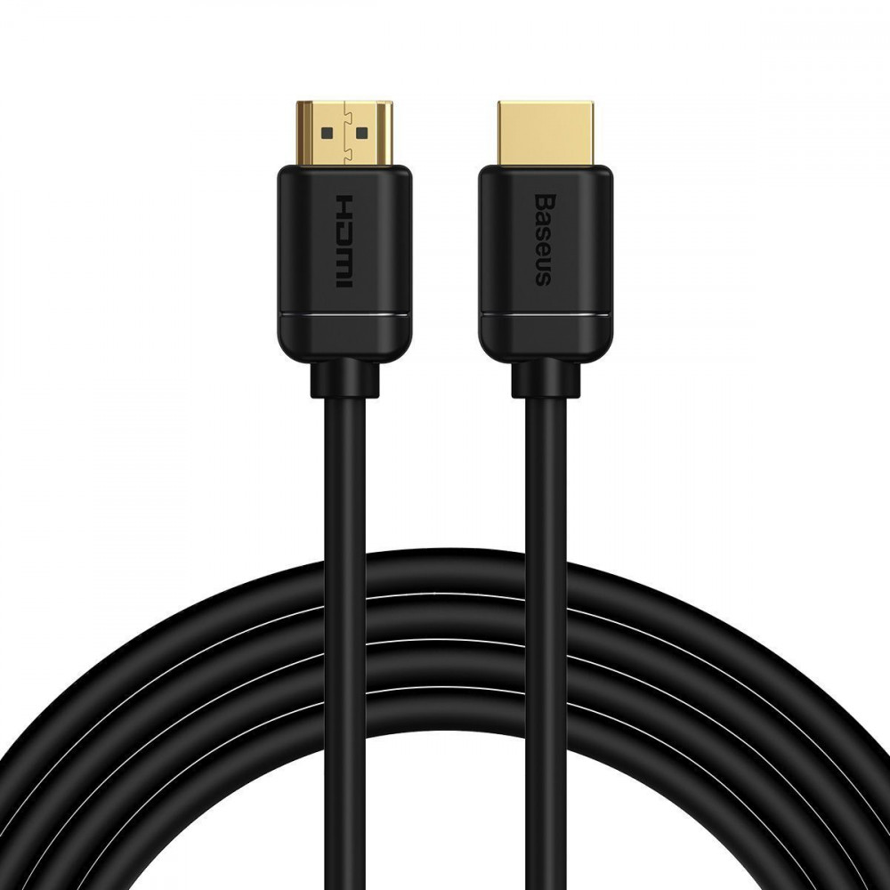 Кабель Baseus High Definition HDMI Male To HDMI Male (3m) black на картинке №1