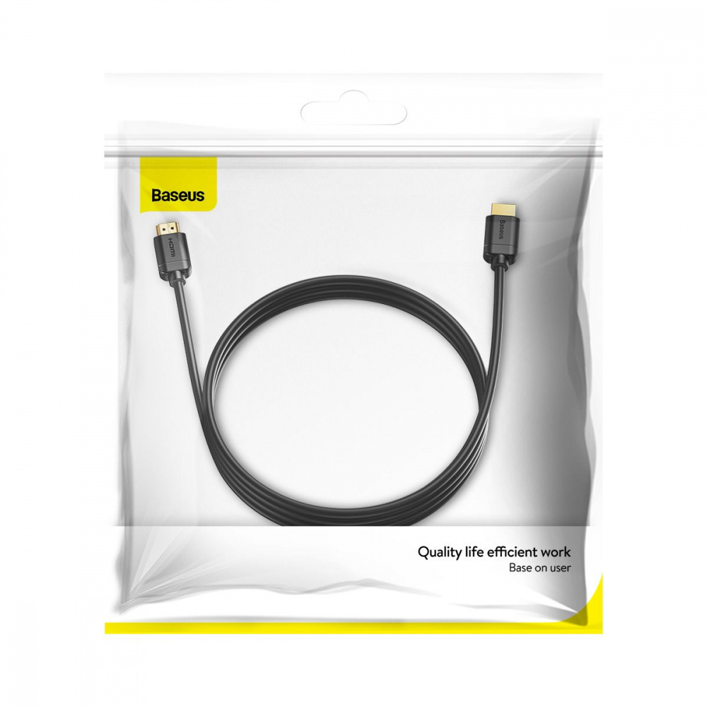 Кабель Baseus High Definition HDMI Male To HDMI Male (3m) — Придбати в Україні