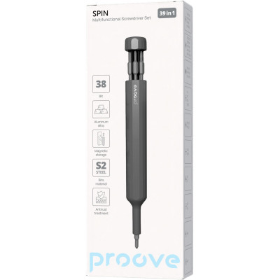 Багатофункціональний набір викруток Proove Spin 39in1 — Придбати в Україні