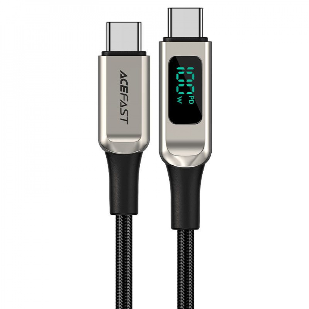 Cable Acefast C6-03 Digital Display USB-C to USB-C 100W 5A (2m) - фото 6