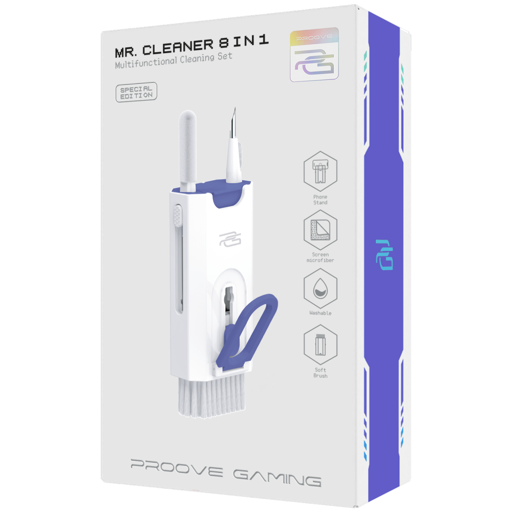 Многофункциональный набор для чистки Proove Gaming Mr. Cleaner 8in1 - фото 1