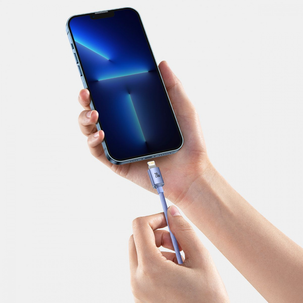 Кабель Baseus Crystal Shine Series Fast Charging Type-C to Lightning 20W (1.2m) — Придбати в Україні - фото 4