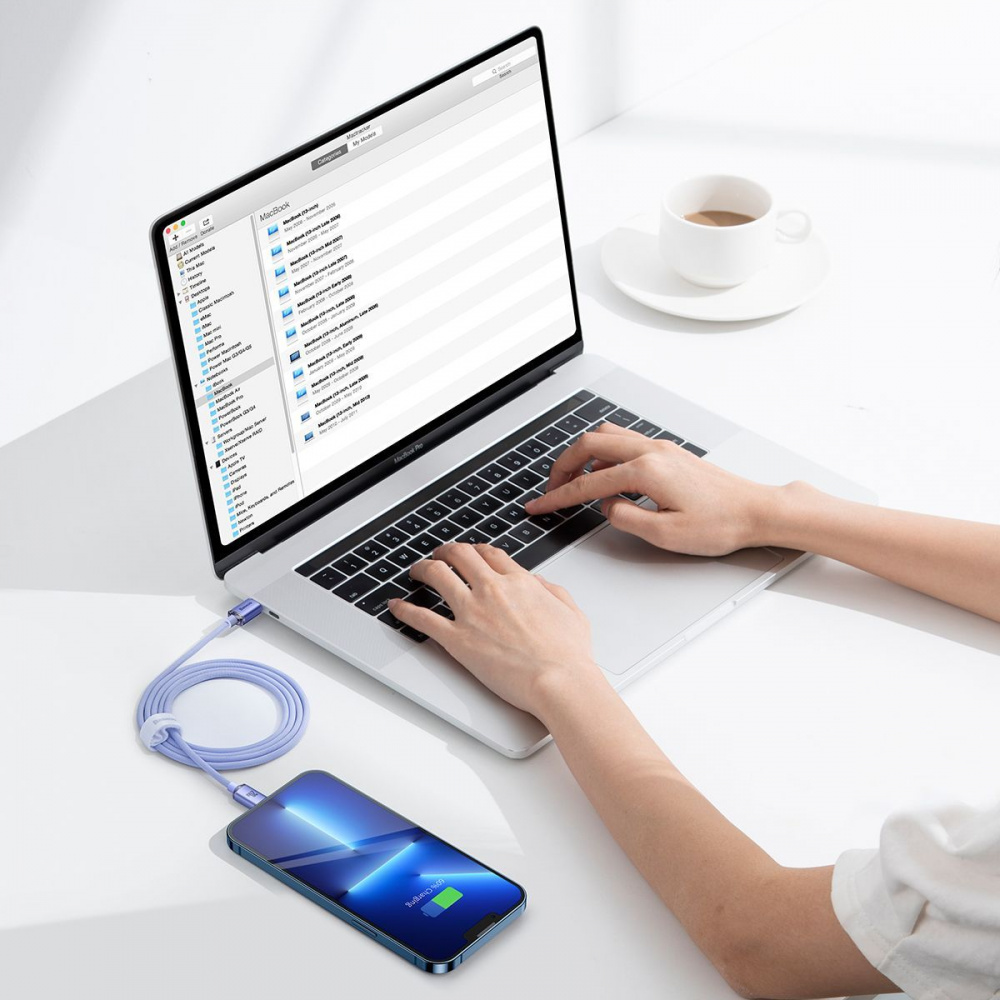 Кабель Baseus Crystal Shine Series Fast Charging Type-C to Lightning 20W (1.2m) — Придбати в Україні - фото 2