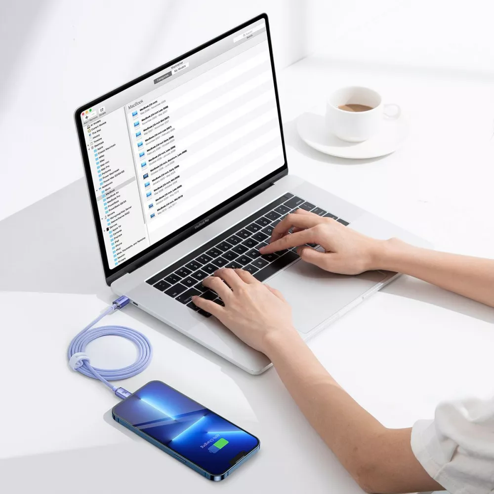 Кабель Baseus Crystal Shine Series Fast Charging Type-C to Lightning 20W (1.2m) - фото 2