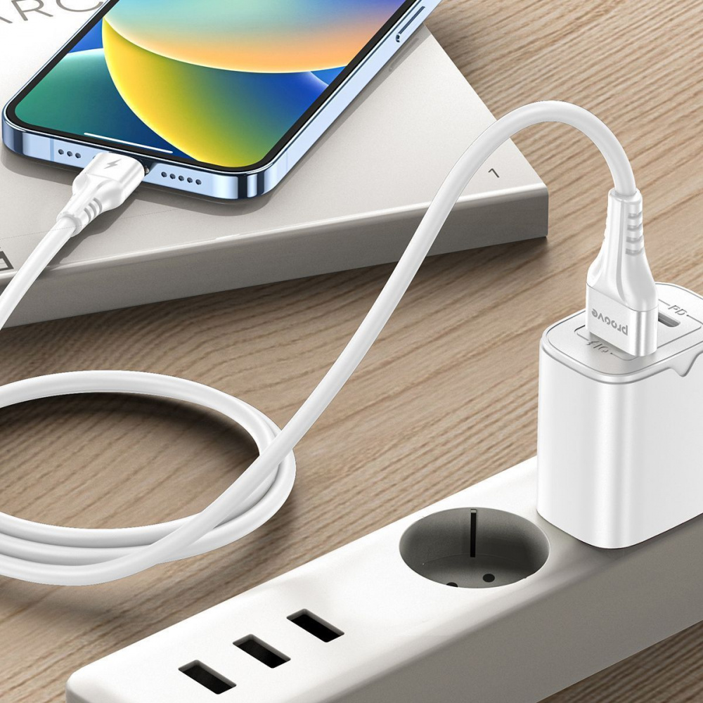 Кабель Proove Double Way Silicone USB to Lightning 2.4A (1m) — Придбати в Україні - фото 1