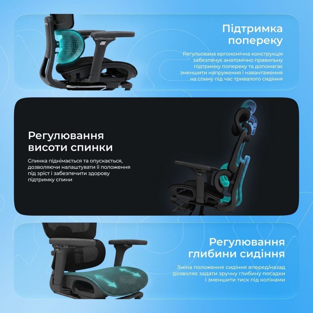 Ергономічне крісло Proove P&L — Придбати в Україні - фото 8