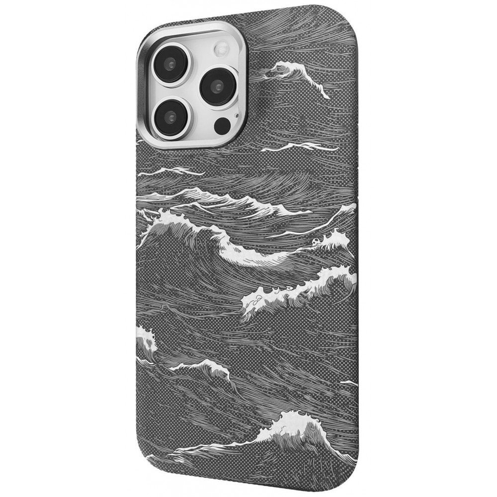 Чехол Proove Gleam Case with Magnetic Ring iPhone 15 Pro Max silver ocean (64726) Океанический серебристый на картинке №1
