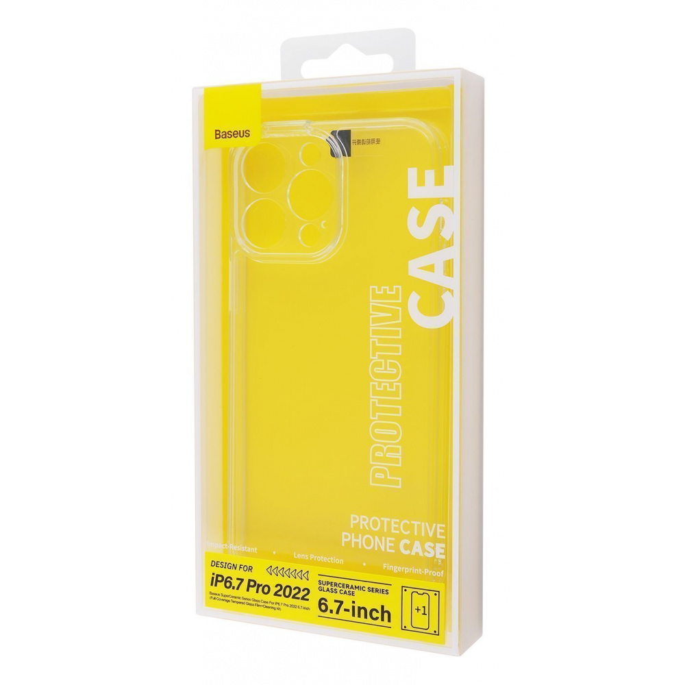 Чехол Baseus Super Ceramic (Glass+TPU) iPhone 14 Plus