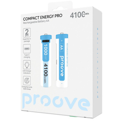 Акумуляторні батарейки Proove Compact Energy Pro AA 2 pcs — Придбати в Україні