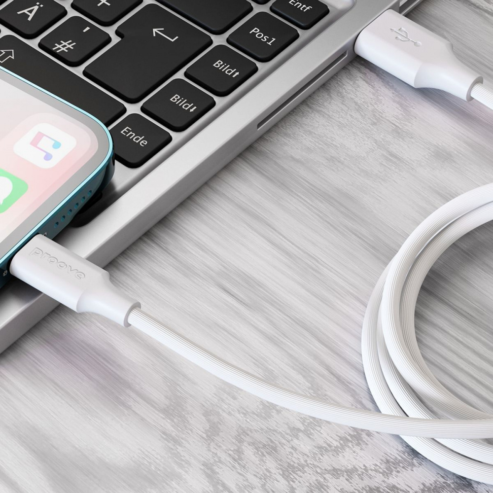 Кабель Proove Striped Silicone USB to Lightning (1m) — Придбати в Україні - фото 2