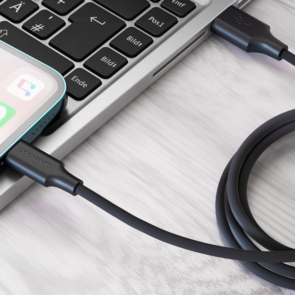 Кабель Proove Striped Silicone USB to Lightning (1m) — Придбати в Україні - фото 3