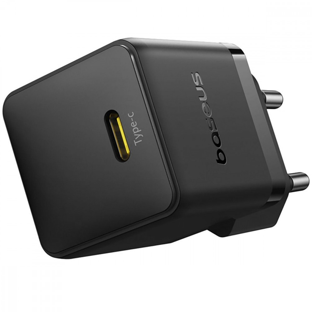 МЗП Baseus Palm Fast Charger 20W (Type-C) + Кабель Type-C to Lightning 20W (1m) black (E0116401) Чорний на малюнкі №5
