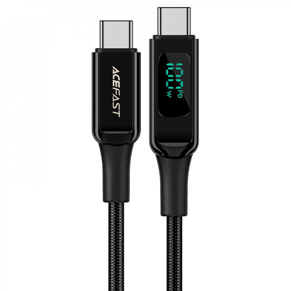 Cable Acefast C6-03 Digital Display USB-C to USB-C 100W 5A (2m) - фото 7