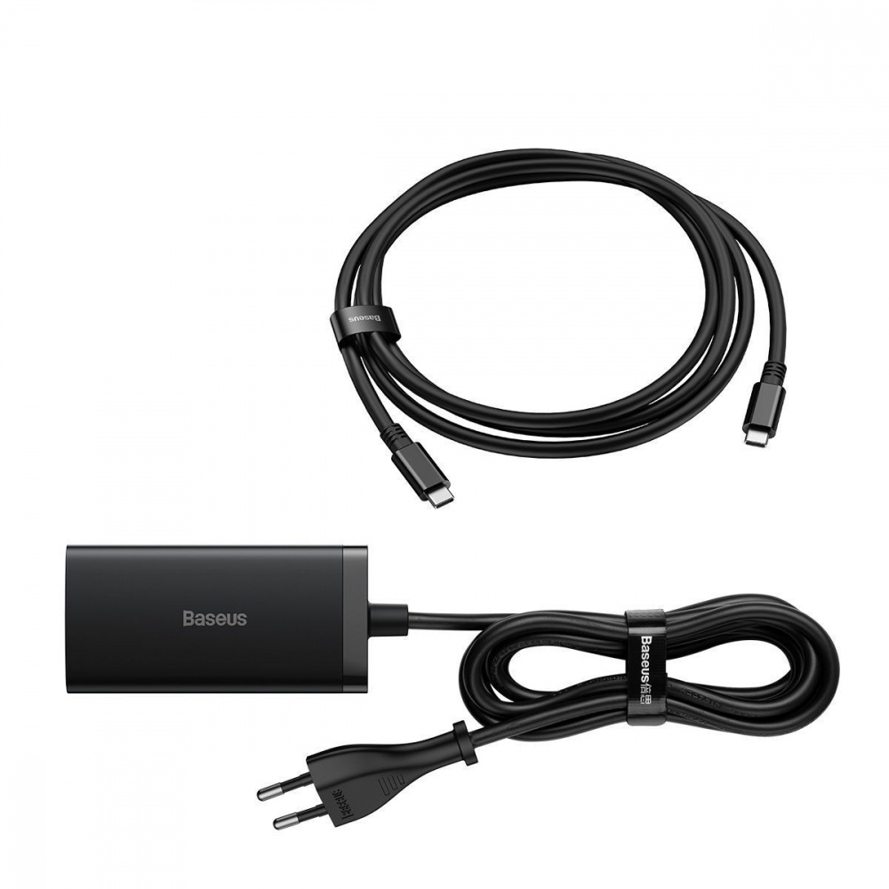 МЗП Baseus GaN5 Pro 67W USB+2Type-C+HDMI (1.5m) + Кабель Type-C to Type-C 100W(20V/5A (1m) — Придбати в Україні